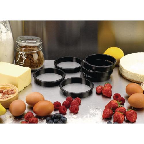 MatferBourgeat Exoglass Tart Ring - 100x20mm (Pack 6)