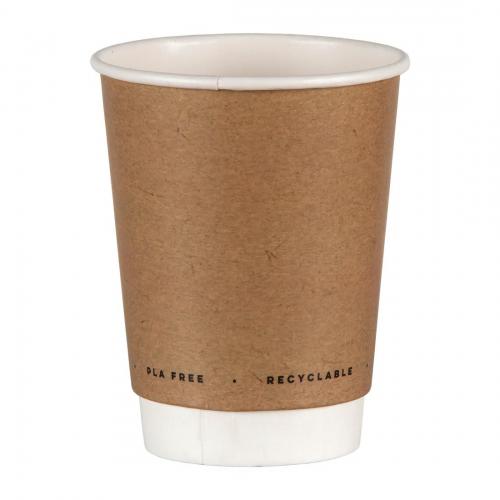 Fiesta Green Plastic Free Hot Cup Double Wall - 12oz (Sleeve 25)