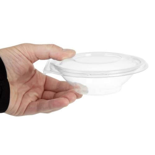 250ml Contour salad/deli Bowl with lid (Pack 550)