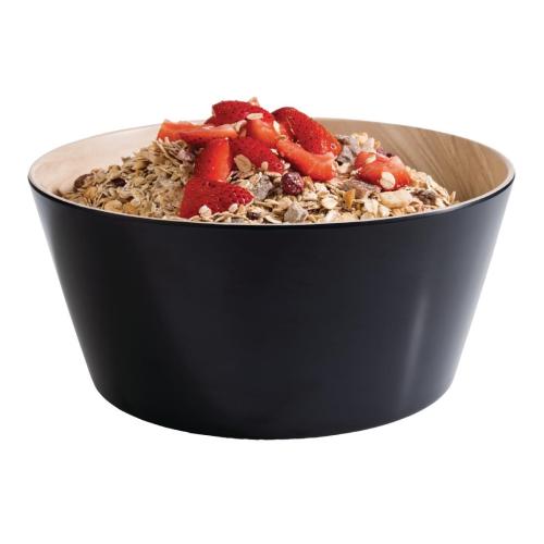 APS Frida Bowl Wood/Black - 125mm 250ml (B2B)