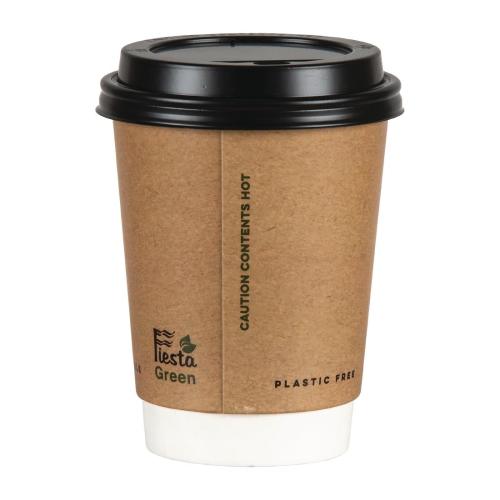 Fiesta Green Plastic Free Hot Cup Double Wall - 12oz (Box 500)
