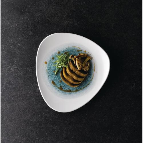 Churchill Studio Prints Raku Jade Green Triangle Plate 31.1cm (Box 6) (Direct)