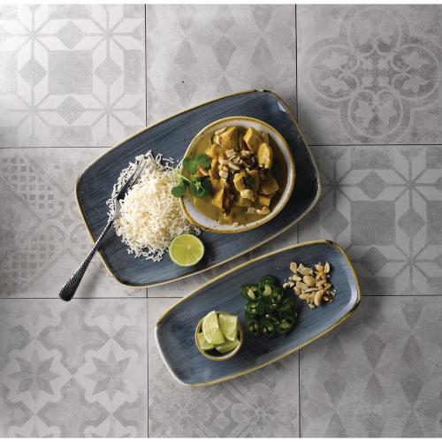 Churchill Stonecast Blueberry Chefs Oblong Plate 30x19.9cm (Box 6) (Direct)