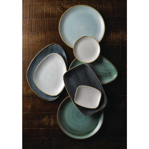 Churchill Stonecast Blueberry Chefs Triangle Plate - 365x250mm (Box 6) (Direct)