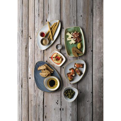 Churchill Stonecast Blueberry Chefs Triangle Plate - 365x250mm (Box 6) (Direct)