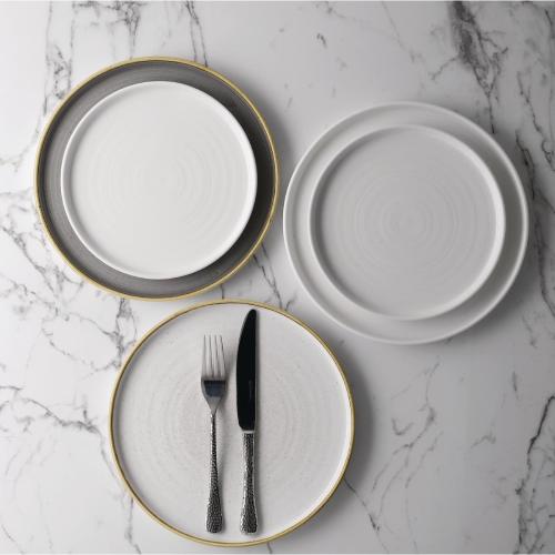 Churchill Stonecast Barley White Walled Chefs Plate 26cm (Box 6) (Direct)
