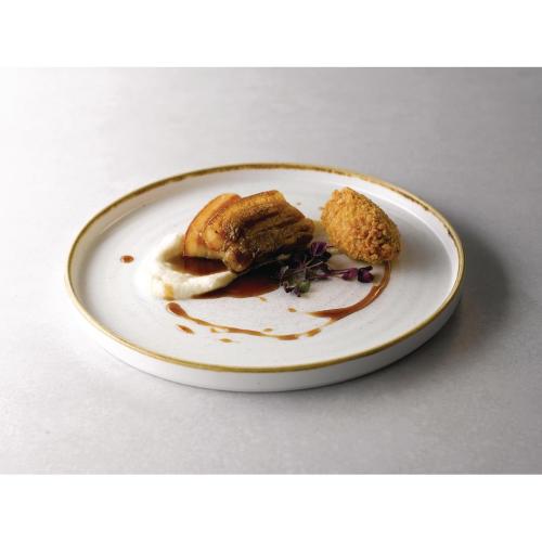 Churchill Stonecast Barley White Walled Chefs Plate 210mm 8 1/4"(Box 6) (Direct)