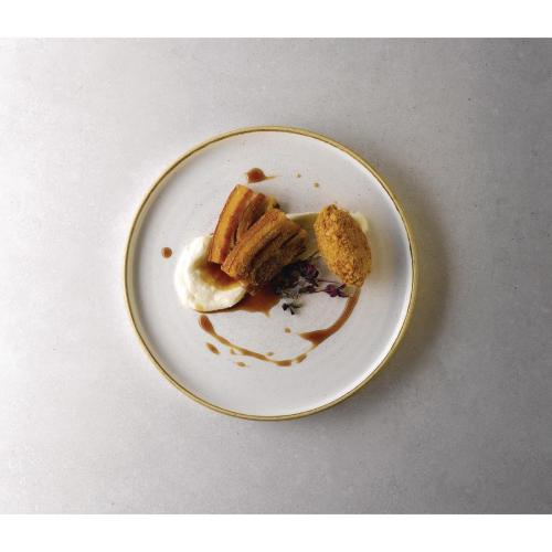 Churchill Stonecast Barley White Walled Chefs Plate 210mm 8 1/4"(Box 6) (Direct)