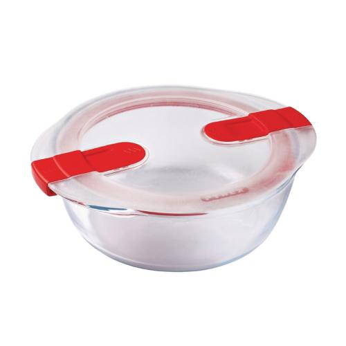 Pyrex Cook & Heat Round Dish with Lid - 200mm dia 1Ltr