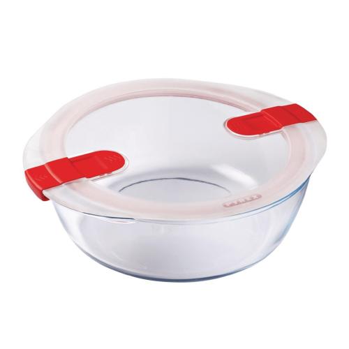 Pyrex Cook & Heat Round Dish with Lid - 260mm 2.3Ltr