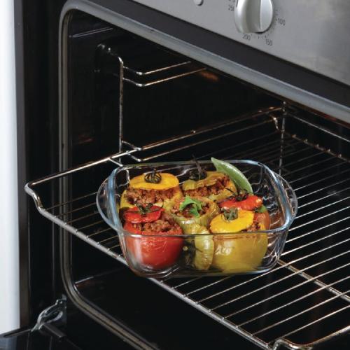 Pyrex Cook & Heat Square Dish with Lid - 250x220mm 2.2Ltr