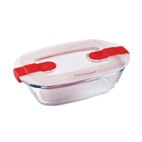 Pyrex Cook & Heat Rectangular Dish with Lid - 170x100mm 350ml