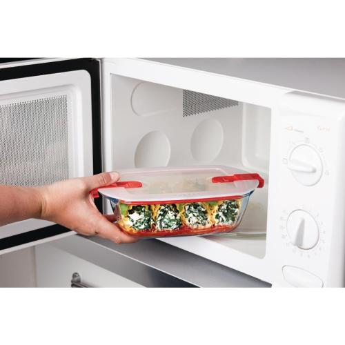 Pyrex Cook & Heat Rectangular Dish with Lid - 170x100mm 350ml