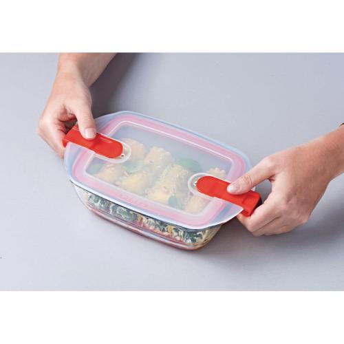 Pyrex Cook & Heat Rectangular Dish with Lid - 230x150mm 1Ltr