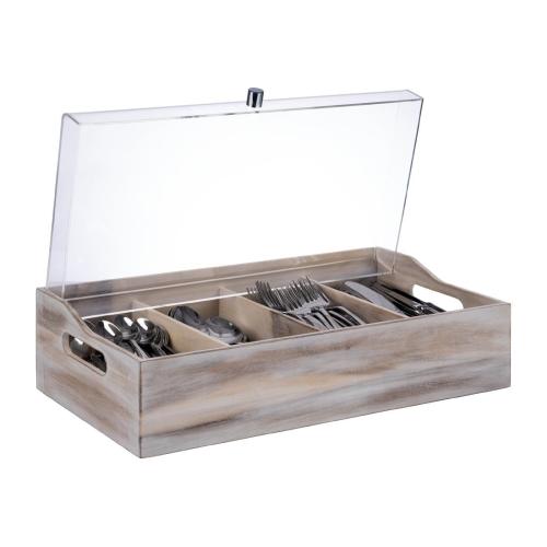APS Cutlery Tray with Cover - 510x280x145mm (B2B)