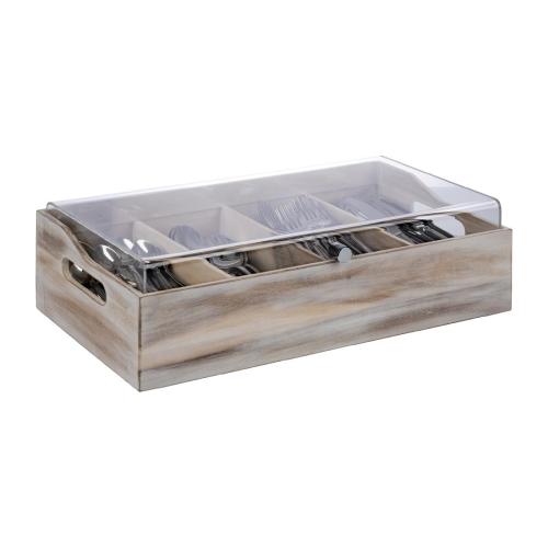APS Cutlery Tray with Cover - 510x280x145mm (B2B)