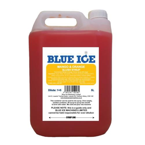 Blue Ice Slush Mix Mango & Orange Flavour - 5Ltr