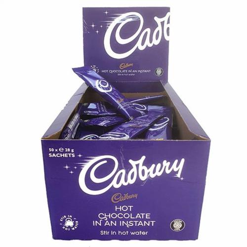 Cadburys Hot Chocolate Sachets - 28g (Case 50)