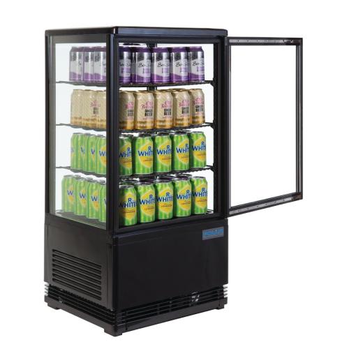 Polar C-Series Display Fridge Black - 68Ltr