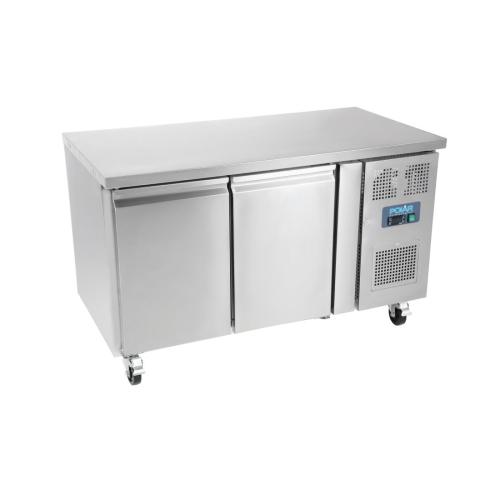 Polar U-Series Double Door Counter Fridge - 282Ltr