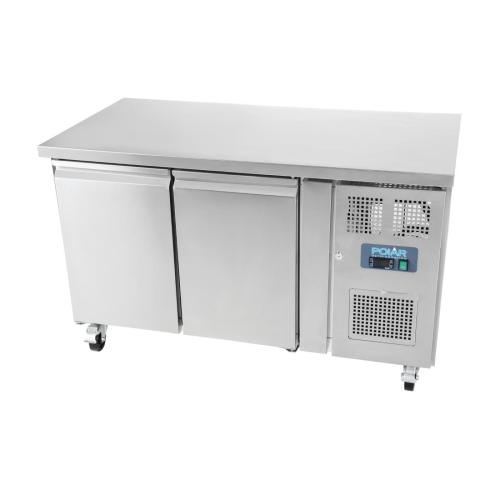 Polar U-Series Double Door Counter Fridge - 282Ltr