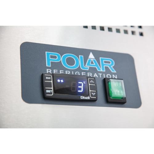 Polar U-Series Triple Door Counter Fridge - 417Ltr