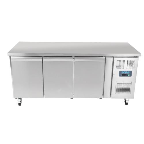 Polar U-Series Triple Door Counter Fridge - 417Ltr