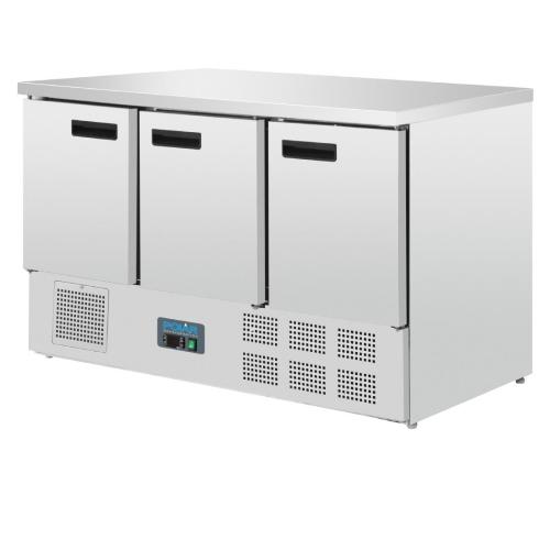 Polar G-Series Triple Door Counter Fridge - 368Ltr