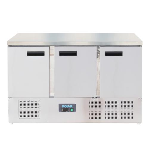 Polar G-Series Triple Door Counter Fridge - 368Ltr