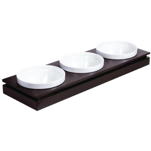 APS Frames Buffet-Bowl Board Large Base only Dark Wood - 795x265x85mm (B2B)
