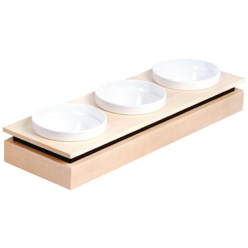 APS Frames Buffet-Bowl Board Small Base only Maple Wood - 530x176x85mm (B2B)
