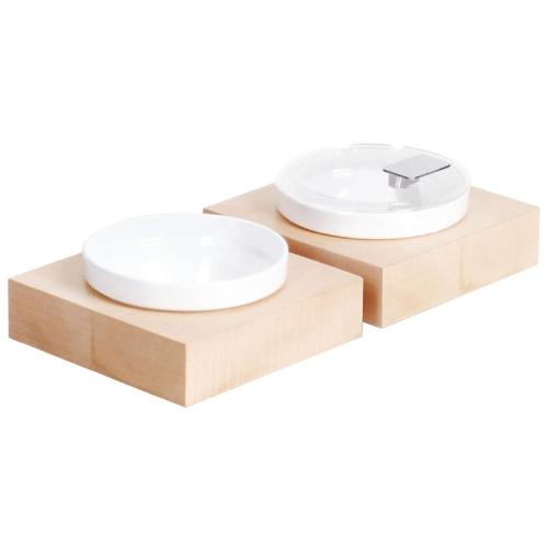 APS Buffet-Bowl Box Square Small Base only Maple Wood