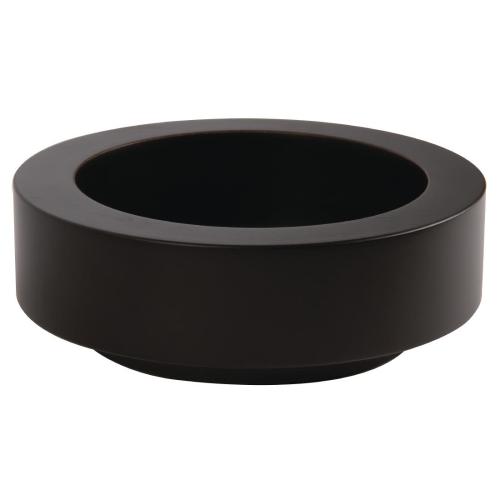 APS Buffet-Bowl Box Round Small Base only Dark Wood