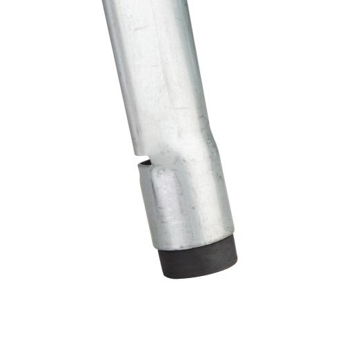 Bolero Bistro Square Steel Bistro Table Galvanised - 660mm