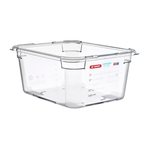 Araven PC GN Containers - 1/2 150mm 9.5Ltr