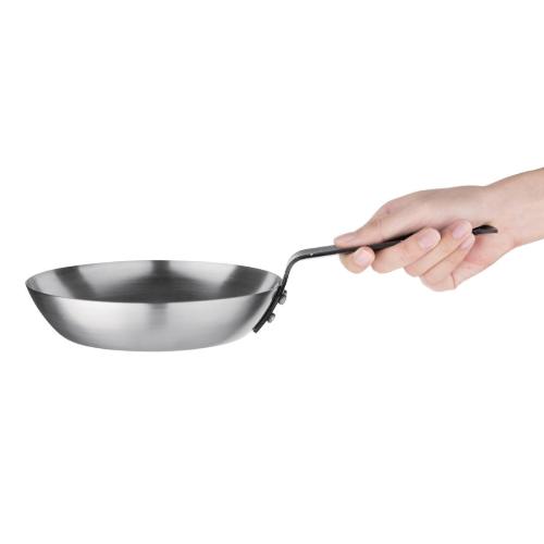 Vogue Induction Frying Pan Carbon Steel - 180mm 7"