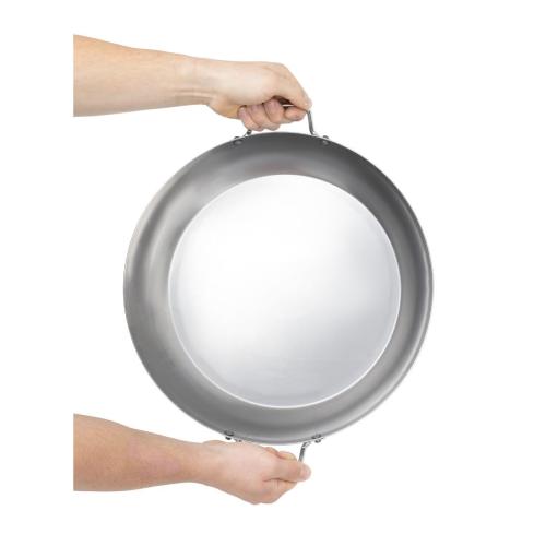 Vogue Paella Pan Carbon Steel - 400mm 16"