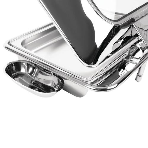 Olympia Induction Chafer Glass Lid - GN 1/1