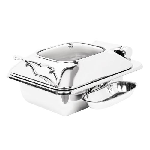 Olympia Induction Chafer 1/2 Glass Lid