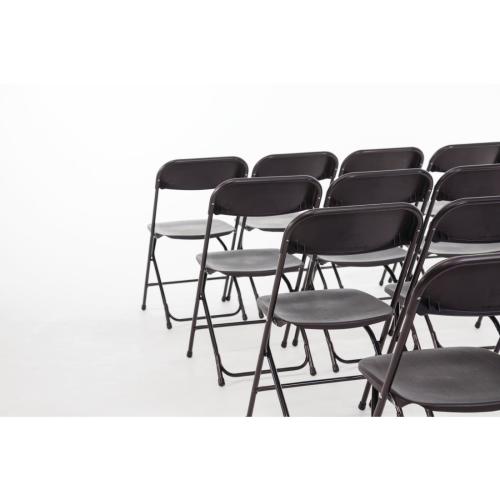 Bolero Folding PP Chair Black (Pack 10)