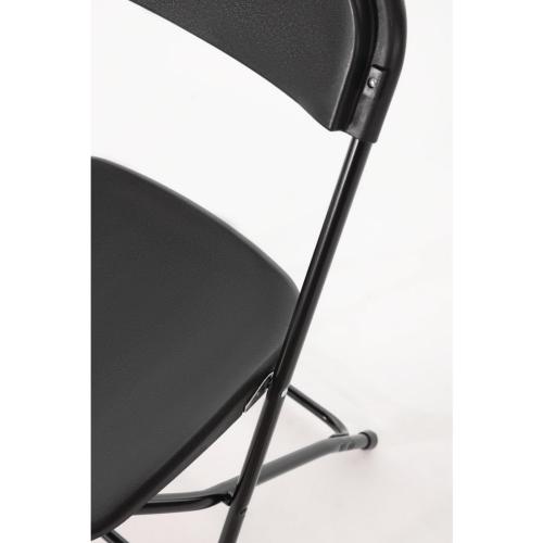 Bolero Folding PP Chair Black (Pack 10)