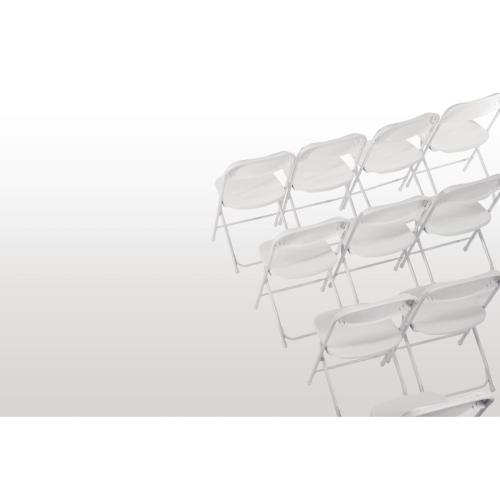 Bolero Folding PP Chair White (Pack 10)