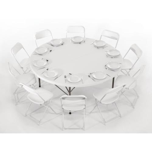 Bolero Folding PP Chair White (Pack 10)