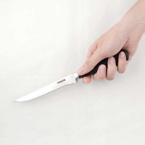 Vogue Soft Grip Boning Knife St/St - 127mm 5"