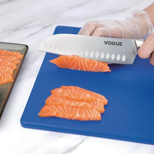 Vogue Soft Grip Santoku Knife St/St - 178mm 7"