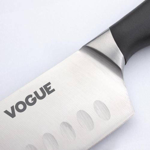 Vogue Soft Grip Santoku Knife St/St - 178mm 7"