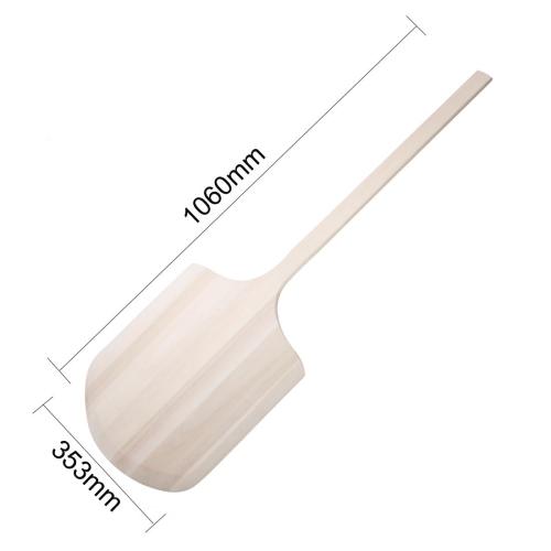Vogue Wooden Pizza Peel - 355x405mm 14x16" Blade Overall 1066mm 42"