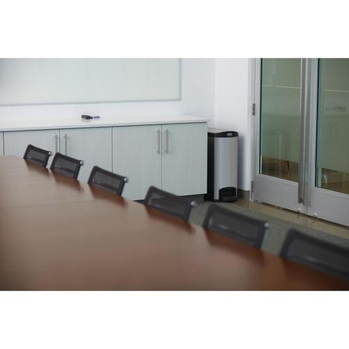 Rubbermaid Slim Jim Step on End Step Stainless Steel - 50Ltr