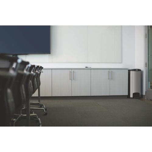 Rubbermaid Slim Jim Step on End Step Stainless Steel - 90Ltr