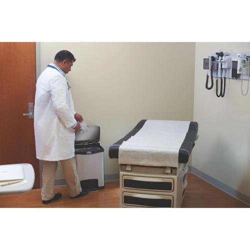 Rubbermaid Slim Jim Step on Front Step Stainless Steel - 30Ltr